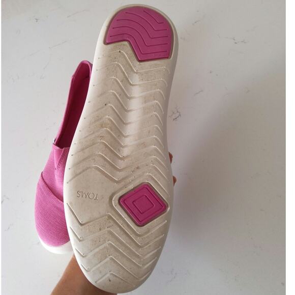 Tom's Alpagata Mallow loafer Barbiecore pink 8 1/2 women. Sustainable comfort - Picture 6 of 7